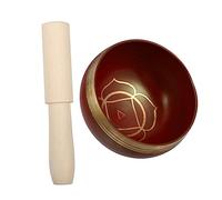 ibasenice Copper Yoga Singing Bowl Set with Wooden Stick, Lightweight Therapeutic Meditation Bowl for Home Decoration and Traveling, Sound Healing Instrument for Men and Women