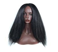ibasenice Corn Beard Wig for Women Synthetic Afro Kinky Hair Bouffant Wig with Natural Look and Curly Hair Shape Lasts Longer Black High Temperature Wire