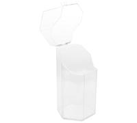 ibasenice Cosmetic Cylinder Office and Storage Holder for Large to Capacity Easy Acrylic Makeup Brush with Dustproof Flip Cover Use with Unique Hexagonal Design Student Dormitory