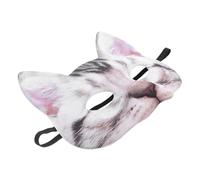ibasenice Costume Masquerade Cat Face Mask for Halloween and Cosplay, Blue Eva and Fabric Material, Practical Unisex Design with Funny Cat Style for Party Favors