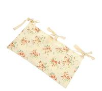 ibasenice Cotton Double Pocket Stroller Storage Organizer Bag with Decorative Rose Pattern Hanging Crib Organizer for Essentials Portable Reusable Nursery Storage Pouch for Travel and