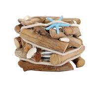 ibasenice Creative Hydroponics Desktop Planter with Natural Wood Holder Vintage Glass Flowerpot for Home Decor Shelves Ideas Beautiful Minimalist Design for Spaces