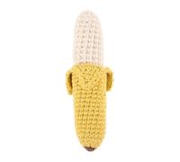 ibasenice Crochet Banana for Boy Girl Soft and Lightweight Hand Bell for Newborns Promotes Motor Skills and Hand-eye Coordination for Teething Boy Girl