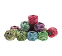 ibasenice Cross Stitch Cotton Thread 16 Rolls Multi Colour Eco-Friendly Embroidery Floss for Portable DIY and Home Crafting Projects Compact 1.77X1.77 Inch
