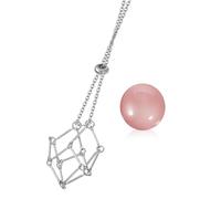 ibasenice Crystal Cage Necklace Pendant, Metal Stone Holder Pouch for Natural Raw Crystal, Single Pack with Necklace Cord Rope, Suitable for Women’S Chakra and Pendant Jewelry