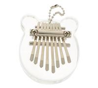 ibasenice Crystal Kalimba Thumb Piano for Boys and Girls Cartoon Bear Design Musical Instrument for Beginners to Learn and Practice at Home
