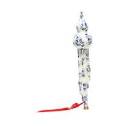 ibasenice Cucurbit Flute Synthetic Porcelain Double Tone Instrument for Beginners Easy to Clean Design for Music and Collectors Includes Box Key