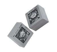 ibasenice Cute Alloy Baby Keepsake Organizer Small Treasure Box for Baby Teeth and Hair Storage Silver Kids Memorial