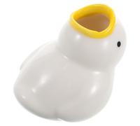 ibasenice Cute Cartoon That Holds Toothbrush Holder Ceramic for White Decorative Toothbrush Stand Bathroom Accessory Bathroom Essentials