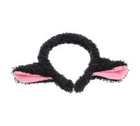 ibasenice Cute Lamb Ears Hair Band Animal Headband One Size Fits Most Comfortable Wearing Experience Playful Cartoon Style Black Cloth and Plastic Material Party and Dance Costume Accessory