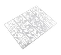 ibasenice Cutting Dies Not Easy to Crack Or Deform Carbon Steel 4pcs Flower Shape Simple Design for Card Making for Craft Stencil, for Home Decor and Photo Album Embossing