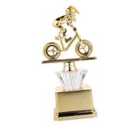 ibasenice Cycling Trophy Plastic Award Cup with Gold Base Lightweight Bicycle Competition Prize for Youth Racing Events and Sports Celebrations