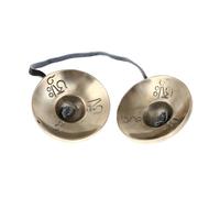 ibasenice Cymbals Bell for Meditation Yoga Bell Buddhist Supply Handmade Pure Cymbal