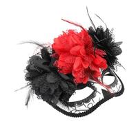 ibasenice Day of The Dead with Unique Flower Design Half for Cosplay Lightweight Suitable for Carnival and Day of The Dead Celebrations