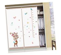ibasenice Deer Measure Height Wall Decal Cartoon Removable Vinyl Sticker for Boys and Girls Fawn Decor for Boy Girl Bedroom Accessories Cute Cartoon Stickers