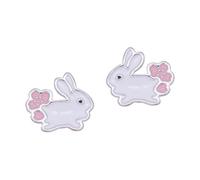 ibasenice Delicate Bunny Earrings for Women Lightweight Corrosion-resistant Jewelry Cute Small Floral Design for Easter and Daily Wear Comfortable Hypoallergenic