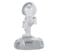 ibasenice Desktop Cellphone Holder Astronaut Phone Holder Desk Novelty Cell Phone Stand Creative Mobile Phone Holder Resin Figurine Decor for Home Office Phone Tablets Bracket (Silver) Kids Cars Toy