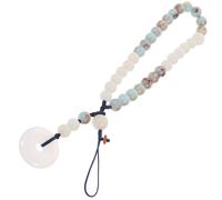 ibasenice Detachable Jade Stone Pendant Phone Chain with Chinese Style Loop Strap, Phone Anti-lost Strap for Mobile Phones and Music Players, Suitable for Purse Hanging