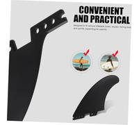 ibasenice Detachable Surfboard Fins Set for Sup Paddle Board Kayak Accessories Replacement Tail and Center Fin for Improved Balance Quick Mounting Black