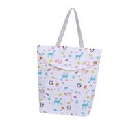 ibasenice Diaper Storage Bag for Boy Girl Reusable Wet Dry Pouch Convenient Hanging Bag for Stroller Cartoon Printed Design for Nappy Changing The Go