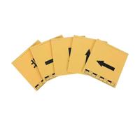 ibasenice Directional Arrow Signs and Glare-reducing Surface 5pcs Yellow L-shaped Self-standing Abs Training Markers with Foldable Design for Outdoor Sports for Basketball Courts