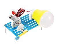 ibasenice DIY Hand Crank Generator Science Experiment Kit for Primary School Students Educational Manual Assembly Model Creative and Plaything with Light Bulb Demonstration Random Color
