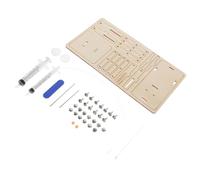 ibasenice DIY Hydraulic Wood Elevator Model Educational Stem Science Kit for Safe Lifting Platform with Scissor Mechanical Structure Learn Air Pressure and Hydraulic Principles Beginner