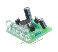 ibasenice Diy Soldering Kit for Beginners Sound Control Melody Lights, Soldering Learning Kit Circuit Board Pcb for Electronic Teaching and Practice Projects