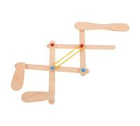 ibasenice DIY Wooden Mechanical Arm Model Kit for Educational Engineering for Learning Science and Mechanics Interactive Assembly Hand Craft for Boys