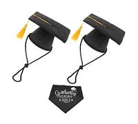 ibasenice Doctoral Hat for Dog Graduation Caps Pet Costume Accessories Bandana for Small Dogs Party Wear