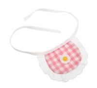 ibasenice Dog Bandana Adorable Plaid Floral Design Pet Bib for Small Dogs Cats Washable Cotton Saliva Towel Lightweight Comfortable Daily Accessory for Poodles Pomeranians More