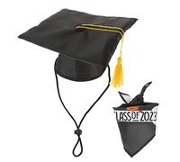 ibasenice Dog Congratulations Hat Kit Photo Props Graduation for Your Furry Friend