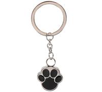 ibasenice Dog Paw Print Pendant Metal Key Ring Ash Keepsake Urn Keychain for Small Pets Memorial Hanging Ornament