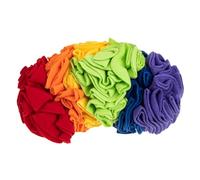 ibasenice Dog Sniff Mat Puppy Foraging Toy Rainbow Color Third Generation Upgrade Interactive Slow Feeder Pet Intelligence Training Toy for Small to Medium Dogs