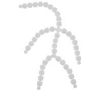 ibasenice Doll Making Skeleton with Movable Joints Plastic Armature for Flexible Puppet Doll Parts 8.7 Inch