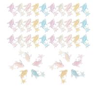 ibasenice Dolphin Selection Ocean Versatile and Design, with 250pcs Charms Resin Art Accessories Portable for Decoration Nail Travel and Manicure