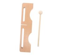 ibasenice Double Bass Bang Wood Percussion Block Mallet Musical Instrument for Adults Rhythm Sticks for Latin Music Performance