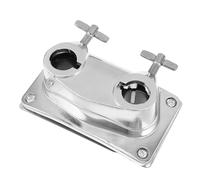ibasenice Double Bass Drum Leg Mount Bracket Sturdy Metal Drum Base with Shock-absorbing Clamp for Studio Live Performance Compatible Shaped Tubes Tom Holder Accessory