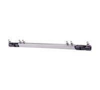 ibasenice Double Drum Pedal Link Bar Replacement for Bass Drum Pedal Silver Drive Shaft Easy to Install and Accessory