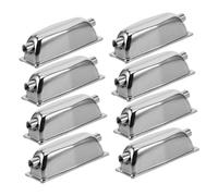 ibasenice Double End Drum Lugs Optimising Sound Quality Electroplated Metal 8pcs and Extending Lifespan with Dual Hole Design for Snare Drum for Band Rehearsals and Live Shows