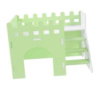 ibasenice Double Layer Hamster House Hideout Large Villa for Hamsters and Chinchillas Decorative Rat Shelter Wear Resistant Small Pet Hideaway for Stress Relief and Play