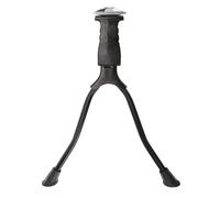 ibasenice Double Leg Bike Kickstand Adjustable Bike Support for Mountain Bikes Foldable Bicycle Kick Stand with Quick Button Latch Parking Rack for 26 inch and Above