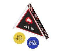 ibasenice Double-sided Poker Game Markers with All-in Dealer Buttons Plastic Chips Card Protector for Party Supplies Professional Grade Counting Chips Accessory for Game Night