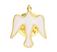ibasenice Dove Brooch Enamel Pin Religious Christian Faith Accessory Versatile Breastpin for Church Weddings Memorials and Everyday Wear