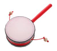 ibasenice Drum Handheld Monkey Drum Traditional Percussion Instrument for Toddlers Early Musical Education for Boys Girls Fun Chinese Musical