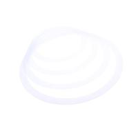 ibasenice Drum Mute Circle Set 4pcs White 10/12/14/16 Inch Snare Drum Dampeners Rings for Practice and Sound Reduction