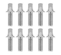 ibasenice Drum Set Screws Silver-plated Iron Drum Lug Screws Replacement 10pcs for Fine Polishing Suitable for Beginners