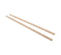 ibasenice Drum Sticks Drum Bamboo Rhythm Sticks Wood Tip for Percussion Practice Jazz Band Performances Wave Design Drumsticks Classic Drumsticks