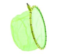 ibasenice Durable Fishing Net Head Fluorescent Green Mesh Ring Lightweight Net Head Only with Screw for Fast Natural Water Flow Compatible with Handles