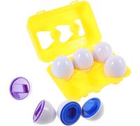 ibasenice Early Education Mixed Shape Egg for Color Recognition Assembling Puzzle for Cognitive Learning and Fine Motor Skills Development Safe Activity Tool